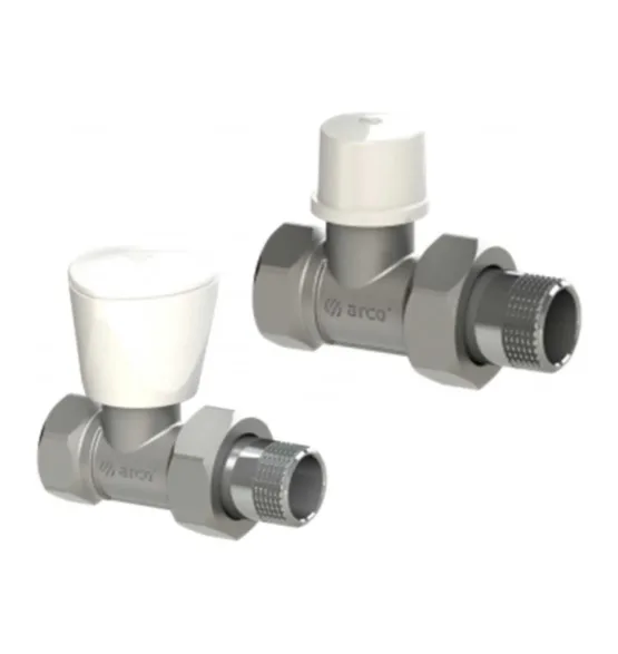 Комплект кранов радиаторных Arco KCM14 прямой TEIDE, 1/2″