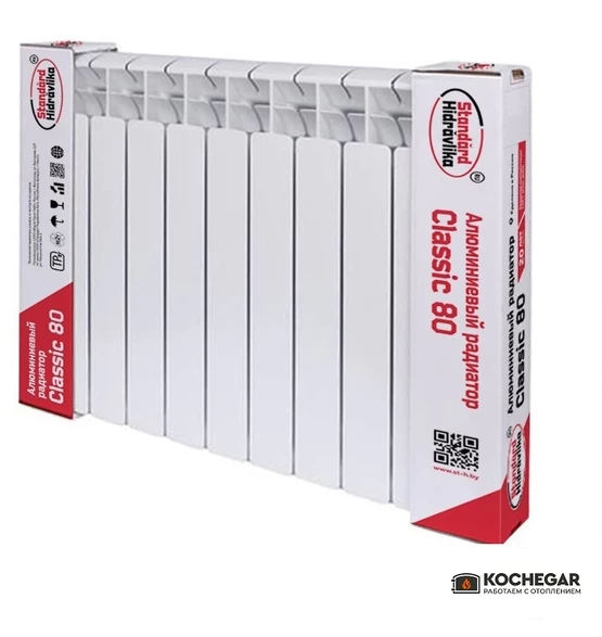 Алюминиевый радиатор Standard Hidravlika Classic 80, 8 секций